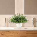 30Pcs Realistic Norfolk Pine Branches -18Inch Artificial Real Touch Christmas Pine Stems Picks Greenery Fake Cedar Pine Branch for Vase DIY Crafts, Xmas Indoor Outdoor Home Decor