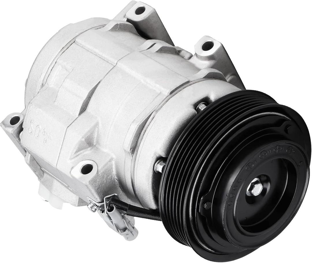 Air Conditioning Compressor & A/C Clutch for Toyota Sienna 3.3L 2004 2005 2006, Sienna 3.5L 2007, 1010854 1110854 97310 C1349R 275555 TEM255485