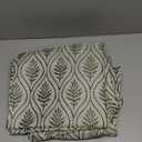 BGment Olive Green Cottage Core Curtains for Room Decor, Botanical Jacquard Leaf Pattern Vintage Window Light Filtering Boho Sheer Linen Curtains for Living Room, 2 Panels, 52 x 84 Inch