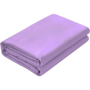 100% Egyptian Cotton 1- Piece Flat Sheet/Top Sheet 600 Thread Count King Size (102" x 108") Lavendar Solid