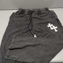 SOLY HUX Men's Y2k Sweatpants Drawstring Gothic Wide Leg Baggy Pants Fall Clothes Streetwear, Small