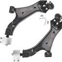 ASTARPRO - 2.4L Front Suspension End Kit for 2010-2017 GMC Terrain Chevy Equinox Lower Control Arms w/Ball Joint Tie Rods Boots Sway Bar links 2011 2012 2013 2014 2015 2016 Replacement -12pc