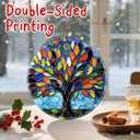 3 x Vibrant Tree of Life Christmas Ornaments: Christmas Tree Ornaments & Holiday Decor  Tree of Life Gifts, Perfect Holiday Presents & Gift Ideas for Friends, Coworker, Family