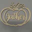 24 Pcs Fall Thanksgiving Pumpkin Wooden Plate Decor Cutouts Thankful Blessed Place Cards Wood Signs Hanging Ornament Table Decorations for Autumn Harvest Home Tabletop Plate Supplies