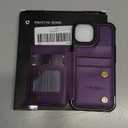 Vinich for iPhone 15 Wallet Case with Card Holder, RFID Blocking Credit Slots Kickstand Shockproof Phone Cover for Women Men, Purple