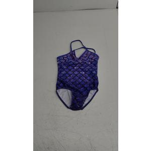 UMELOK Girls One Piece Swimsuit Beach Bathing Suit Scales Purple  