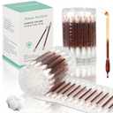 Manna MedTech Listed Item of HSA/FSA Premium Organic Cotton Iodine Swabs  Individually Packaged Snap & Flow Wound Care for Cuts, Scrapes & Burns, Travel-Friendly (100 Count)