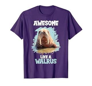 Walruses Awesome like a Walrus T-Shirt, S