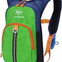 Ivygreen Kids Hydration Backpack, Hiking Backpack for Boys or Girls with 1.5L Water Bladder (Small)