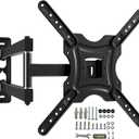 Gkyet Full Motion TV Wall Mount,Swivel Tilt Extension with Articulating Arms,Tvs Brackets for Wall Mount with VESA 400x400mm up to 66lbs Max,Universal TV Mount for 19-55 inch LED Monitors Flat Screen