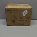 KUNJOULAM Cute Small Table Lamp, Modern Bedside Nightstand Lamp with Beige Lampshade, Metal Base for Bedroom Home Office Decor (Without Buld