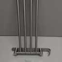 NearMoon Swivel Towel Rack, 13.8" Thicken 304 Stainless Steel 4-Arm Towel Bar, Space Saving Wall Mounted Towel Holder with Hook, Rustproof Swing Out Towel Hanger for Bathroom, Kitchen (Brushed Nickel)