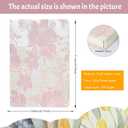 Stylish A5 Fabric Notebook  200 Pages, 120GSM, Embossed 3D Texture, Cloth Cover, Ink-Resistant Paper (Pink spring)