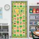 7 x 36 Pcs St. Patrick's Day Leprechaun Gnome Cutouts for Bulletin Board Decoration with Photo Space for DIY Photo Craft Shamrock Classroom Party Dcor (Leprechaun-W)