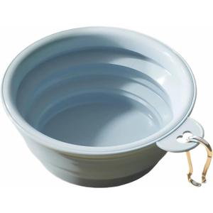 Dog Bowls for Travel,Portable Collapsible Silicone Pet Food Water Bowl,BPA Free Dishwasher Safe Foldable with 1 Carabiner Camping, Hiking Backpacking, Beach
