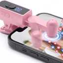 Wireless Rechargeable Auto Clicker for iPhone，Tapper for Tiktok Live, Screen Tapper, 107 Adjustable Speed, Auto Screen Tapper for Live Stream, Games, Repetitive Task, Purchases (Pink)
