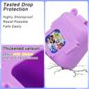 2 x MGZNMTY Silicone Case for Bitzee Disney Interactive Toy Digital Pet and Case, Protective Skin Cover for New Bitsy Electronic Virtual Pet (Purple)