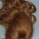 Esmee Long Wavy Strawberry Blonde with Fringe Wigs for Women Natural Synthetic Heat Resistant Hair Curly Wig for Party Daily Use