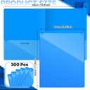 Henoyso 300 Pcs Communication Folders for Students, Blue 2 Pocket
