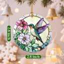 Hummingbird Christmas Ornament Christmas Tree Ornament & Holiday Decor, Perfect Holiday & Xmas Gift for Hummingbird Lovers & Mom, Gift Ideas