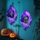 2 Pack Gothic Mirrors Wall Decor 15x9 in Gothic Furniture Cathedral Mirrors Goth Vintage Room Decor Rustic Spooky Decorative Mirror Wall Hanging for Bedroom Bathroom Kitchen Living Room Witchy Gifts