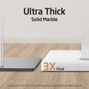 KES Standing Towel Rack for Bathroom with Marble Base, 2-Tier Towel Rack Stand for Floor, SUS304 Stainless Steel Polished Finish, BTH217