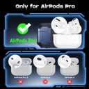 for AirPods Pro Case Cover [Safety Lock] [Magnetic One-Click Open] [Military Shockproof Armor] Double Rugged Outdoor Wireless Charging Case for AirPods Pro 1st Generation with Keychain, Blue