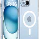 TOCOL Magnetic for iPhone 15 Case Clear, Upgraded Full Camera Protection, Compatible with Magsafe, Drop Protection, Phone Cover for iPhone 15 6.1 inch (Clear)