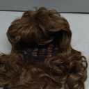 Men's Wigs 70s 80s Rock Wig Brown Wavy Mullet Wigs for Men Halloween Costume Theme Party Wig