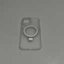 Magnetic for iPhone 14 Case with Ring Stand, [10 FT Drop Protection] [Velvety Touch] Slim Translucent Matte Back Shockproof Phone Case for iPhone 14 6.1'', Frosted White