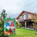 Spring Garden flag of Double Sided Double Stitching 12x18 inch Easter Spring Yard Flags for Outside Decor(Gnome)