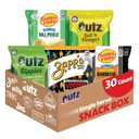 Utz Brands Big Flavor Box 30 Count Variety of Bold, Tangy, and Savory Chips: Zapps Voodoo, Ripples Sour Cream & Onion, Salt & Vinegar, Golden Flake Sweet Heat BBQ, and Dill Pickle Chips BB 03/23/2026