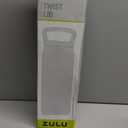 ZULU Base 40oz Stainless Steel Water Bottle with 3 Lids- Straw, Chug, Twist | Double Walled and Vacuum Insulated Metal Thermos | For Gym, Outdoor | Built in Carry Loop, Dishwasher Safe, Black