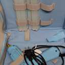 ROMECH Full Size Hot Glue Gun with 60/100W Dual Power and 21 Hot Glue Sticks (7/16"), Fast Preheating Heavy Duty Industrial Gluegun with Storage Case for Crafting, DIY and Repairs (Cyan)