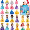 Advent Calendar Princess Toy - Princess Deformation Toy Christmas Countdown Calendars Princess Transformable Toys for Girls Xmas Gifts Play Party Favor