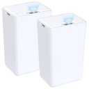 jinligogo 2Pack Bathroom Small Trash Can with Lid, 4 Gallon Touchless Automatic Garbage Can Slim Waterproof Motion Sensor Smart Trash Bin for Bedroom, Office, Living Room-White