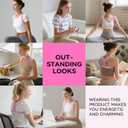 Posture Corrector For Women, Invisible & Breathable Upper Back Brace - Adjustable Back Straightener Posture Support - Relieve Shoulder, Neck & Back Pain (Large (Chest Size 38"-49"), Pink)