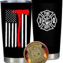 Firefighter Insulated Tumbler - Great Engraved Gifts for Fire Men Heroes!
