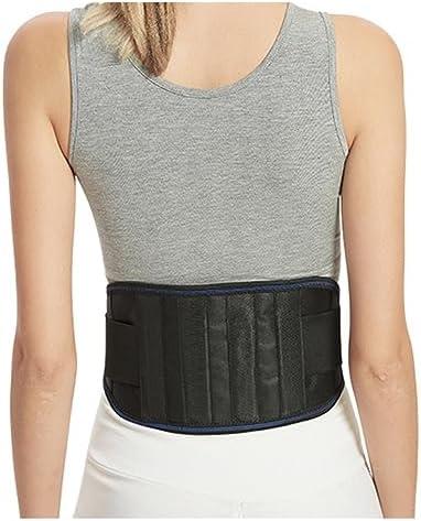Adults Elderly Thermal Self Heating Magnetic Lower Back Support Belt Lumbar Brace Massage Therapy Stomach Waist Warmer Corset Posture Corrector Health Care Gifts ( Color : Black , Size : XXL/XX-Large) 