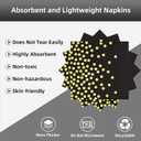 Black Gold Paper Plates and Napkins Party Supplies-150PCS-50 x 7''Dessert Plates & 50 x 6.5''Napkins & 50 x 7.3''Forks,Disposable Paper Tableware Set for Birthday,Anniversary,Retirement,Father's Day