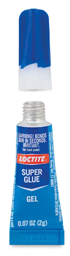 Loctite Super Glue Gel (1 Pack), 
Scotch Gift Wrap Tape, Invisible, 3/4 in. x 300 in., 3 Tape Rolls 