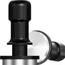 PUSEE 51mm Espresso Tamper - Premium Calibrated Coffee Tamper with Spring Loaded 30lb Pressure, Stainless Steel (Black)