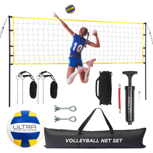 Volleyball Net Outdoor - Includes 32x3 Feet Regulation Size Net - Volleyball Net for Backyard, Beach, or Pool