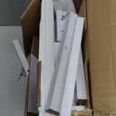 TUTOTAK Record Player Stand with Storage Up to 100 AlbumsRecord Storage Table,3 Tier End Table with Charging Station,Side Table for Living Room, Bedroom, White TB01BW076