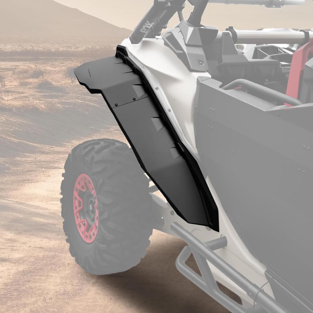 Wider Rear Extended Fender Flares for Can-Am X3, XXL Mud Flaps Combined Mud Guards Extension Against Mud and Dirt for Can Am Maverick X3 MAX All Models 2017-2026 Accessories, 4PCS