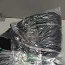 XUANGUO Black Cotton Rope Laundry Basket Hamper for Clothes Woven Storage Basket for Living Room Bedroom Boho Tall Rope Baskets for Blanket Toys Pillow Towels Baby Nursery Hamper Bin Large (Regular)