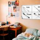 3x5 Ft Single Sided Polyester Flag with Four Brass Grommets - "Fork, Onek, Threek, Zerok" - Meme Poster for College Dorm Boys - Funny Cutlery Chart Banner Tapestry for Garden Decor Use