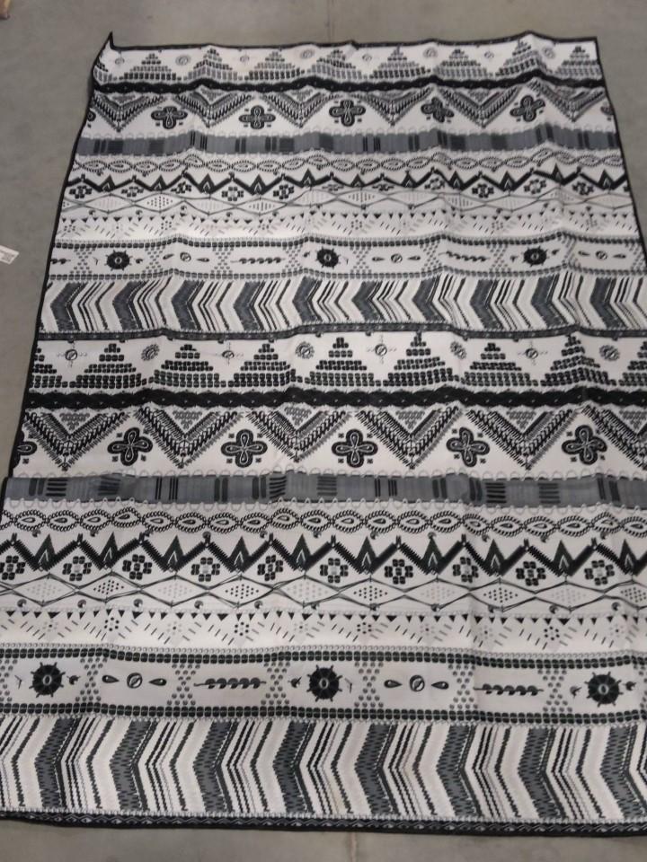 GarveeHome Printed Area Rug Rugs for Living Room, 5x7 Washable Moroccan Geometric Rug, 5x7 Ultra-Thin Boho Carpet for Bedroom Non Slip Stain Resistant Foldable Indoor Mat