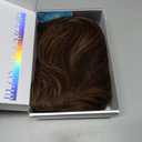 BLONDE UNICORN Brown Highlight 136 HD Bob Wig Synthetic Lace Front Wig Glueless Short Straight Bob Wigs for Women Daily Party Use 10IN