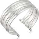 Lucky Brand Women's Cuff Bracelet (One Size, Silver)